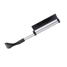 Collapsible Aluminum Car Snow Shovel 3 in 1 with Ice Scraper and Brush for SUV and Truck