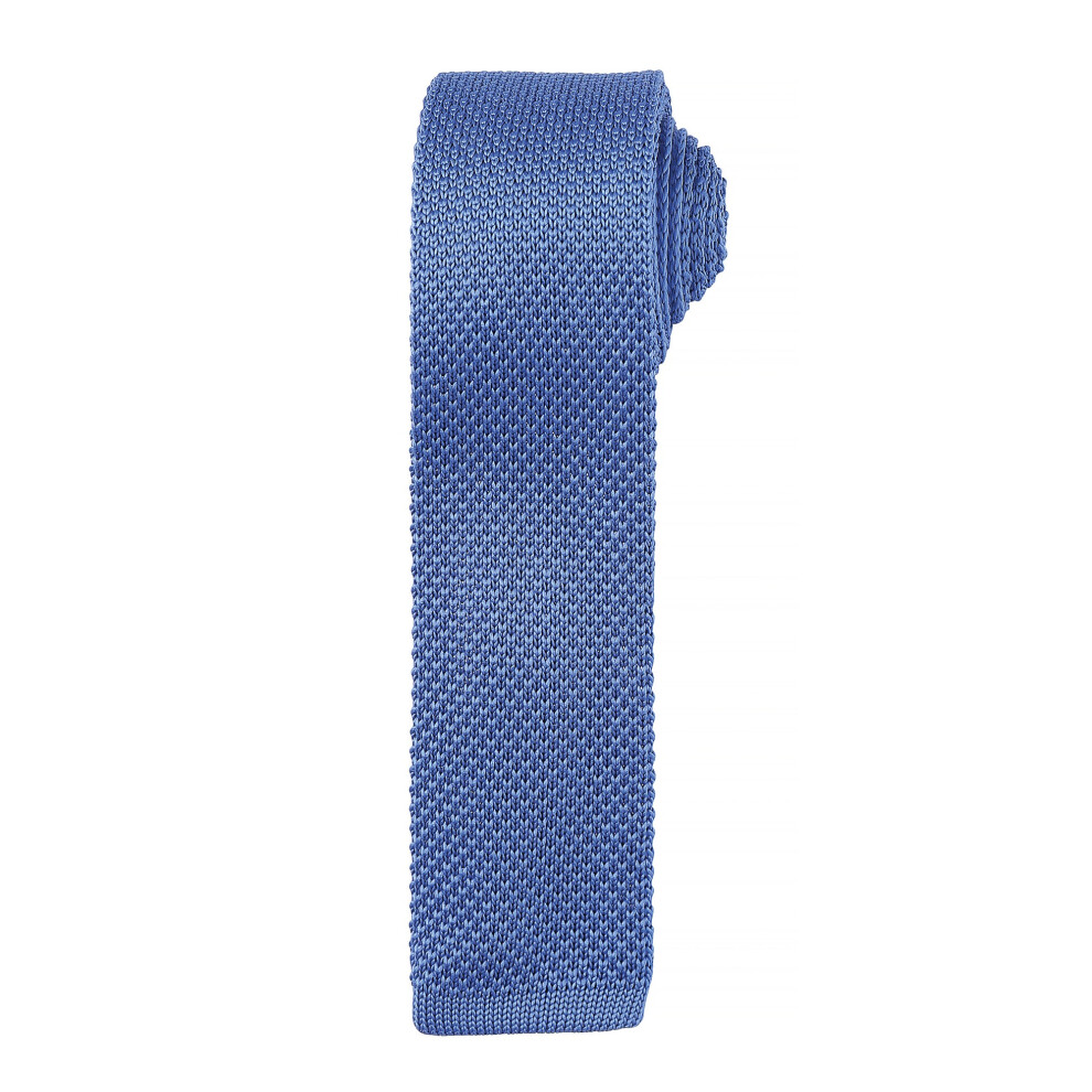 Premier Men's Mid Blue Slim Textured Knit Effect Tie Pack Of 2 In - Image 3