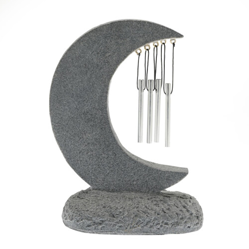 Celebrations Thoughts Of You Graveside Stone Moon Windchime 22cm 2