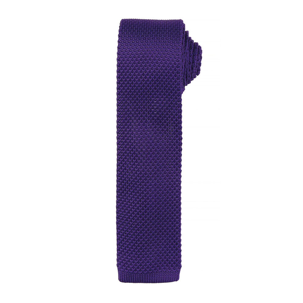 Premier Men's Purple Slim Textured Knit Effect Tie Pack Of 2 In - Image 2