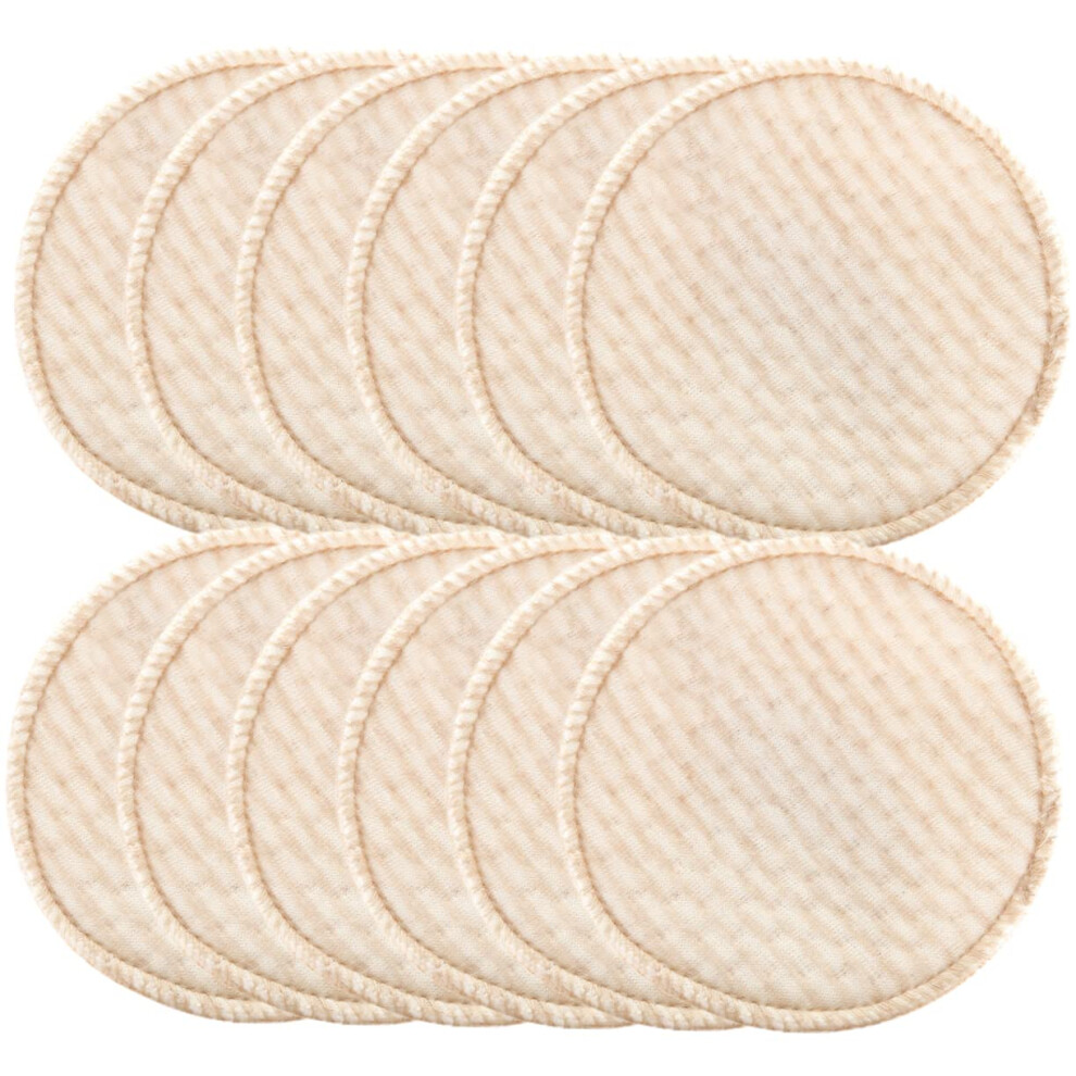 12pcs Reusable Nursing Pads for Breastfeeding Moms Soft Cotton Leak Protection Washable