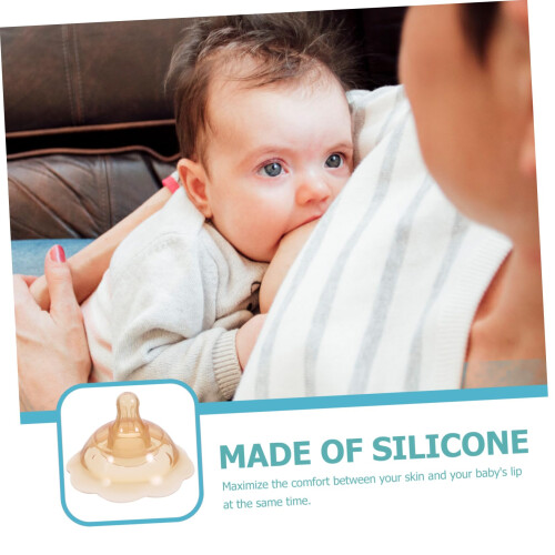 Breastfeeding Nipple Shield Soft Silicone Nursing Protector Full Coverage Reusable with Case 1