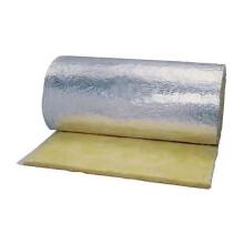 48' x 2ft Reflective Fiberglass HVAC Duct Insulation Wrap R12 2' with FRK Vapor Barrier