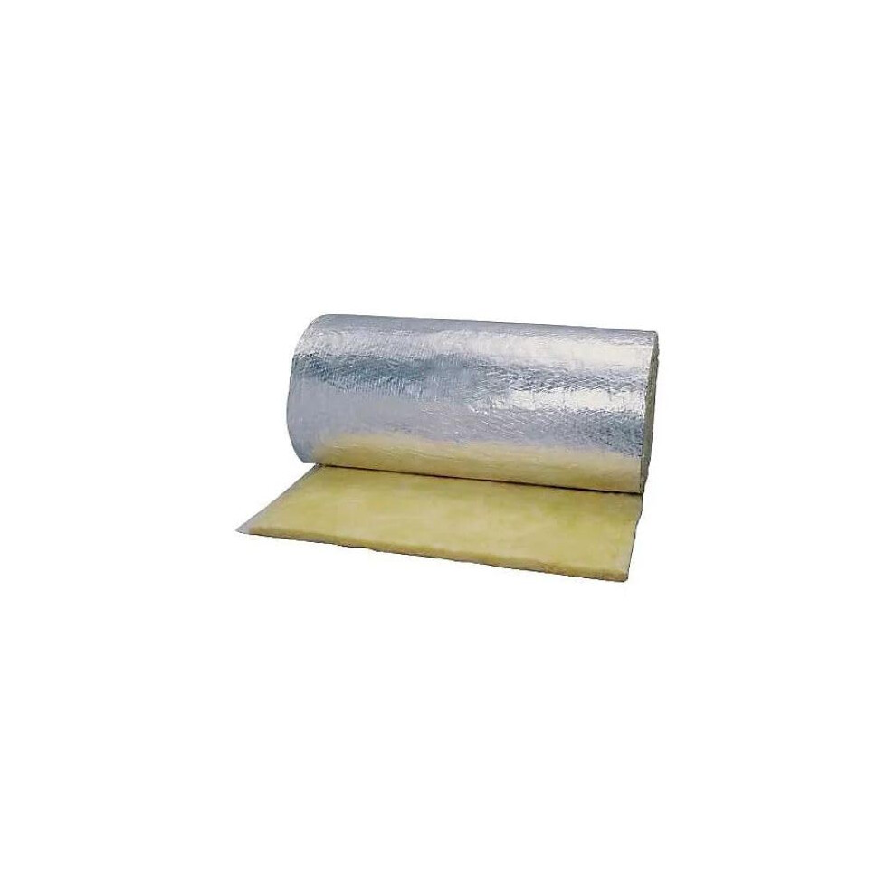 48' X 25Ft Reflective Fiberglass Hvac Duct Insulation Wrap R12 Frk Vapor Barrier 9169991831886