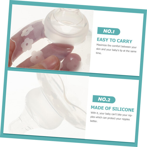 Breastfeeding Nipple Shield Soft Silicone Nursing Protector Full Coverage Reusable with Case 2