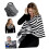 Nursing Cover with Full Privacy Coverage, Stretchable Breastfeeding Shawl for Sun and Wind Protection 1