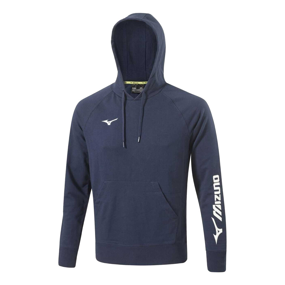 Mizuno (S, Navy) Mens Terrycloth Hoodie