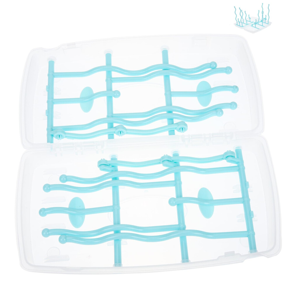 Bottle Drying Rack with SpaceSaving Modular Pegs for Baby Bottles and Accessories