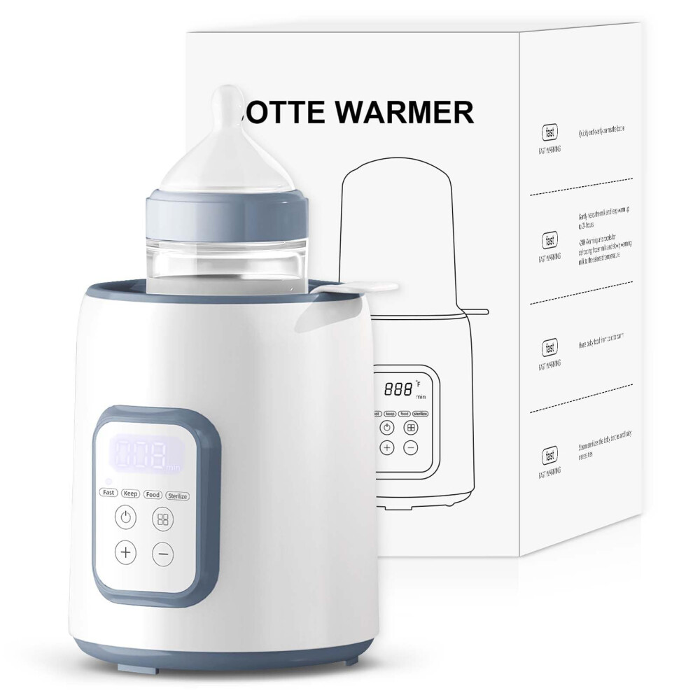8in1 Baby Bottle Warmer and Sterilizer with Fast 3Min Warming, LCD Timer, BPA, Auto ShutOff