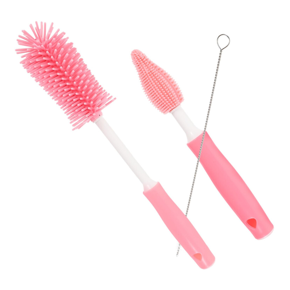 Bottle Cleaning Brush Set with Long Handle for Baby Bottles and Reusable Straw Cleaning Brushes