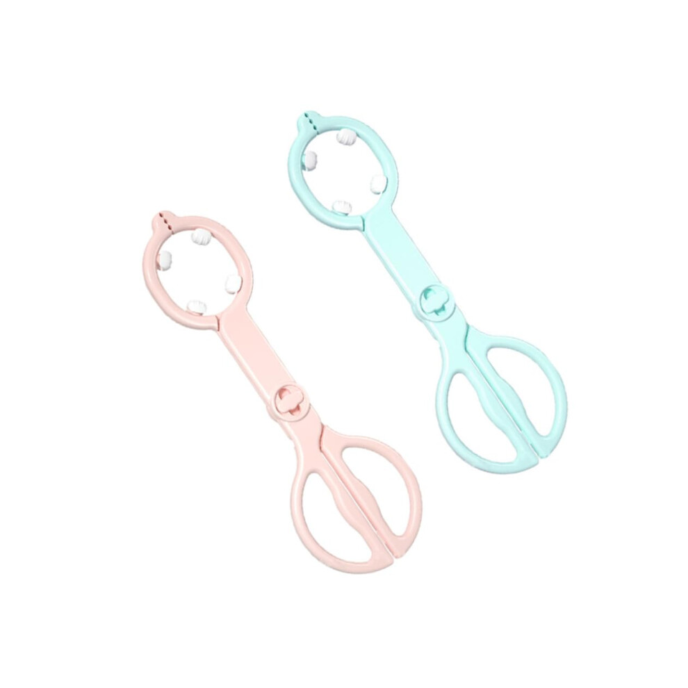 Baby Bottle Clamp with Secure NonSlip Grip, Heat Resistant Long Handle Feeding Bottle Tong, 2pcs