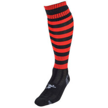 (7 UK-12 UK, Black/Red) Precision Unisex Adult Pro Hooped Football Socks