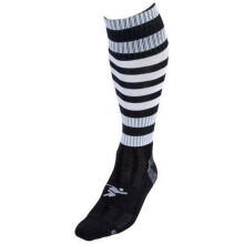 (7 UK-12 UK, Black/White) Precision Unisex Adult Pro Hooped Football Socks