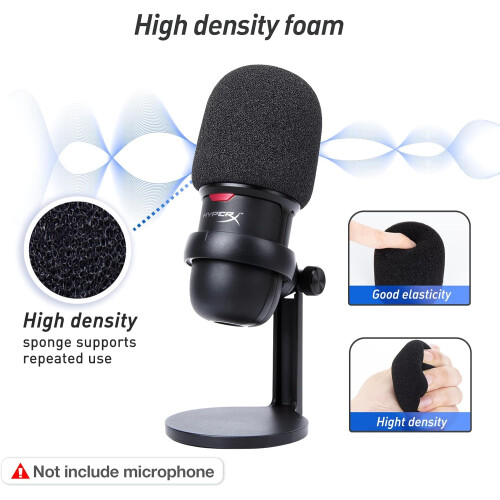 Boom Arm Adjustable Mic Stand with Dual Spring Stability and Desk Clamp for HyperX SoloCast 2