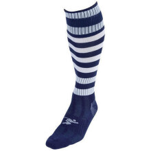(7 UK-12 UK, Navy/White) Precision Unisex Adult Pro Hooped Football Socks