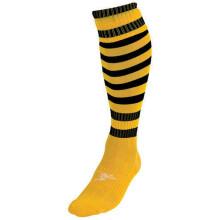 (7 UK-12 UK, Gold/Black) Precision Unisex Adult Pro Hooped Football Socks