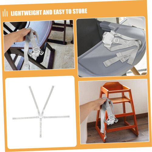 Kids Safety Harness Adjustable Strap for Chair and Stroller with Quick Secure Fastening 2