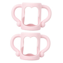 Baby Bottle Handle with Ergonomic Silicone Grip for Infant Training and Toddler Feeding, 2pcs