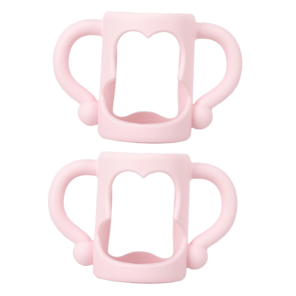 Baby Bottle Handle with Ergonomic Silicone Grip for Infant Training and Toddler Feeding, 2pcs