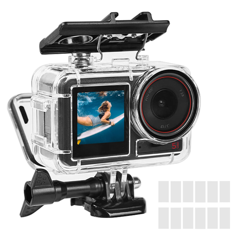 Waterproof Case For Dji Osmo Action 50M Depth Diving Housing With Hd Lens Protection And Antifog Inserts 9169991832258
