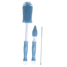 Detachable Silicone Bottle Cleaning Brush Set with Flexible Straw Cleaner for Deep Precision Washing