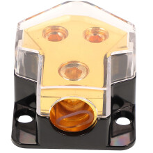 Car Audio Power Distribution Block 1 Out Ground Splitter 12V Automotive Easy Wire Installation
