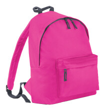 (One Size, Fuchsia/Graphite) Bagbase Childrens/Kids Fashion Backpack