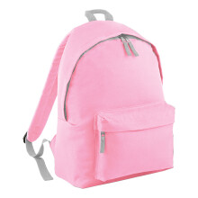 (One Size, Classic Pink/Light Grey) Bagbase Childrens/Kids Fashion Backpack