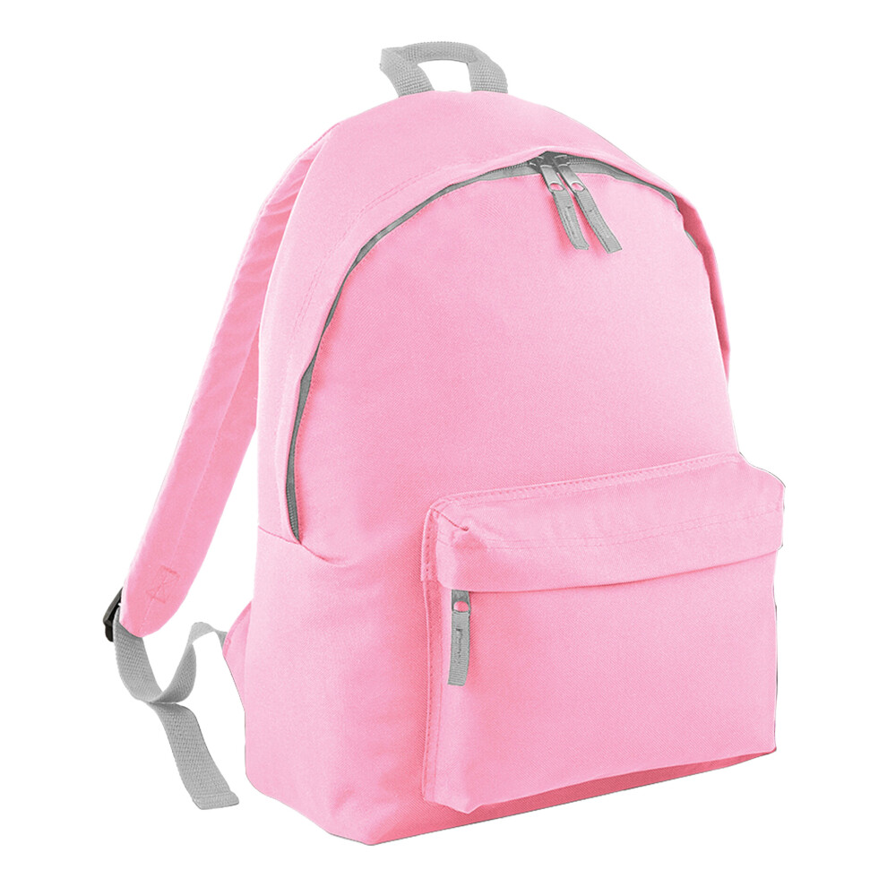  - Bagbase Childrens/kids Fashion Backpack Clic Pink/light Grey (One Size) - Image 4