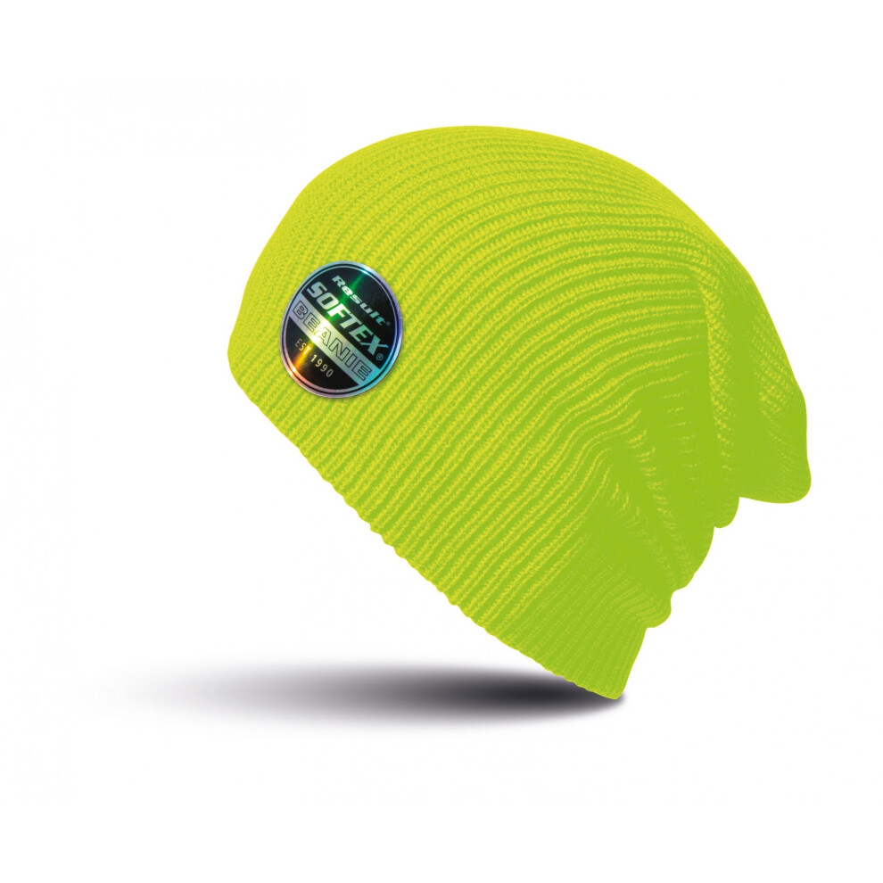 Result (One Size, Flo Yellow) Winter Essentials Core Softex Beanie Hat