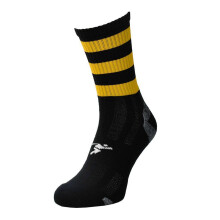 (8 UK Child-11 UK Child, Black/Amber) Precision Childrens/Kids Pro Hooped Gaelic Mid Socks