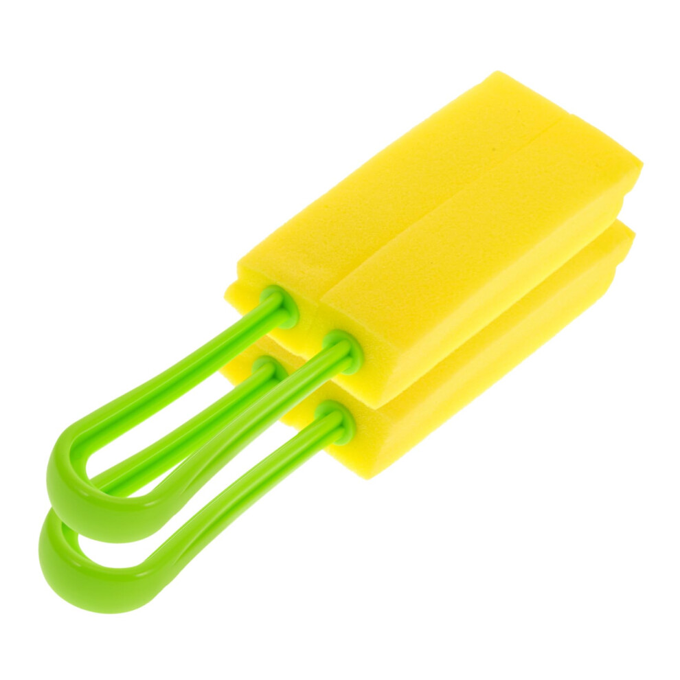 Bottle Cleaning Brush Set with Gentle Sponge Head, Long Handle for Deep Cleaning Baby Bottles