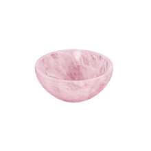 Rose Quartz Crystal Bowl 2 Inch for Healing Energy, Heart Chakra and Crystal Cleansing