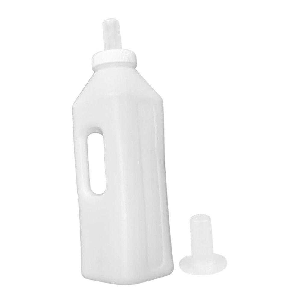 3L Lamb and Calf Feeding Bottle Set with Soft Silicone Teats and Easy Grip for Farm Livestock