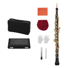 Professional Oboe C Key SemiAutomatic Gold Finish with SilverPlated Keys and Carry Bag