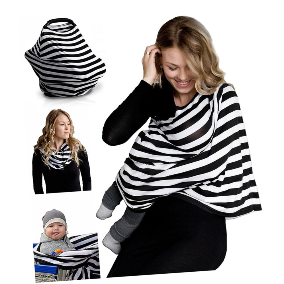 Breathable Cotton Nursing Cover Scarf  Lightweight Muslin Privacy Shawl and Stroller Protector