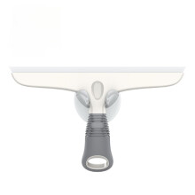 Shower Squeegee with Streak Silicone Blade and Suction Hook for Bathroom Mirror and Glass Door