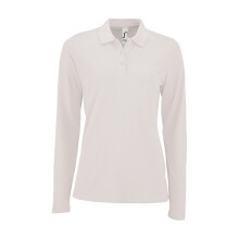 (XXL, White) SOLS Womens/Ladies Perfect Long Sleeve Pique Polo Shirt