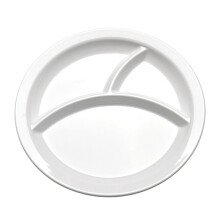 Divided Food Tray for Toddlers Microwave Safe Compartment Serving Plate Dishwasher Friendly for Home or School Lunch