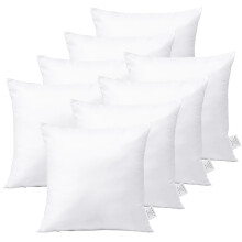 20x20 Inch Throw Pillow Inserts Set of 8, Square Cushion Inserts for Sofa Couch Bed, Soft Fabric
