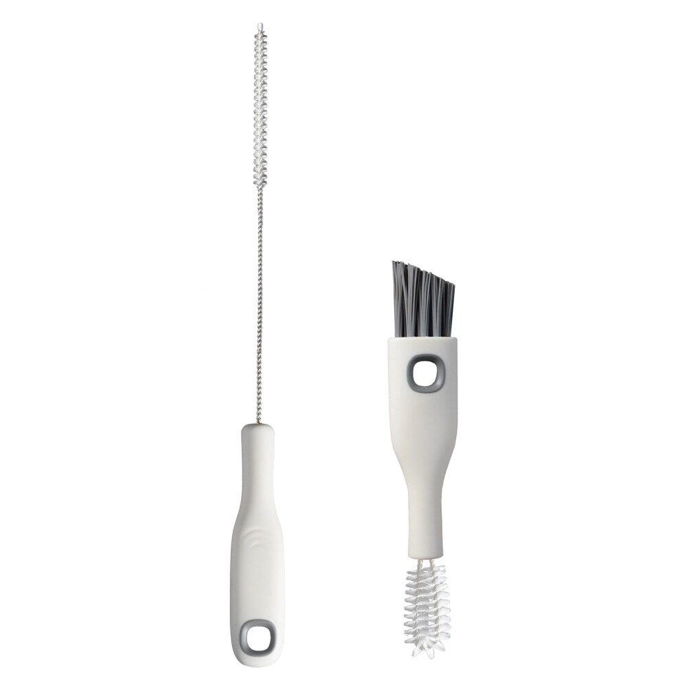 Bottle Cleaning Brush Set with Cup Lid and Straw Cleaner, 2 in 1 Baby Bottle and Teapot Spout Kit