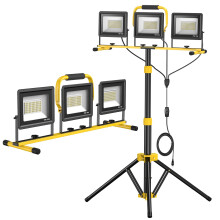 LED Work Light with Stand, 21000 Lumen, 360 Adjustable IP66 Waterproof Tripod for Outdoor and Indoor