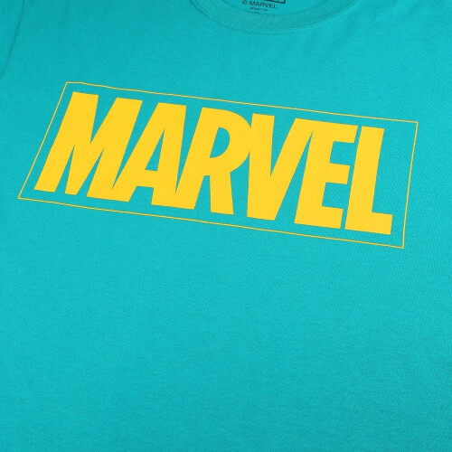 Marvel (M, Jade) Marvel Mens Logo T-Shirt 2