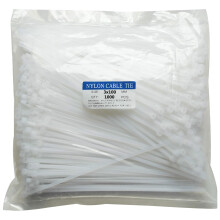 1000 pcs 4 Inch Cable Zip Ties Heavy Duty UV Resistant Nylon SelfLocking White Straps 18 lbs