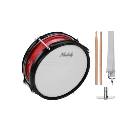 8 Inch Snare Drum Kit with Drumsticks, Strap and Key for Beginner Student Practice