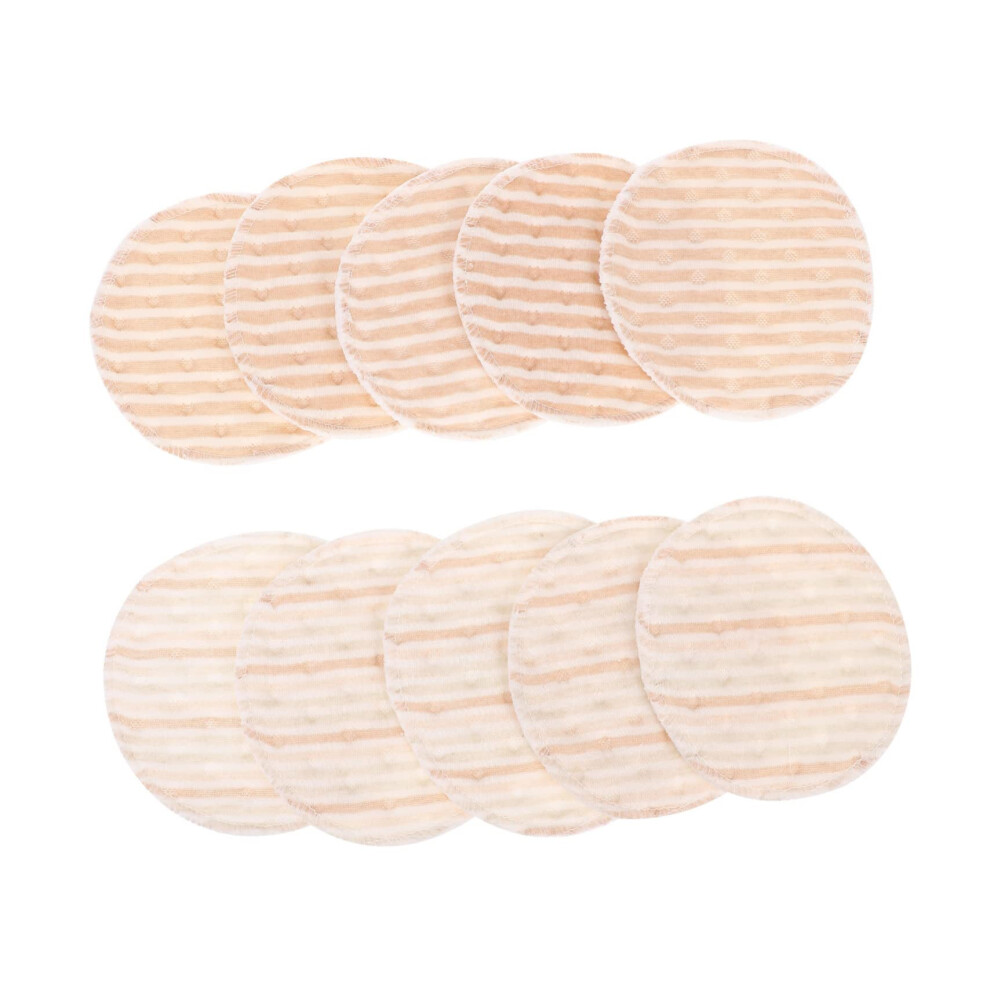 Reusable Breastfeeding Pads 10pcs Leakproof Adhesive Breathable Nursing Pads for Comfort
