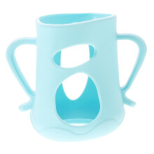 Baby Bottle Handles Silicone Grips for Wide Neck | Ergonomic TwoHanded Newborn Feeding Aid