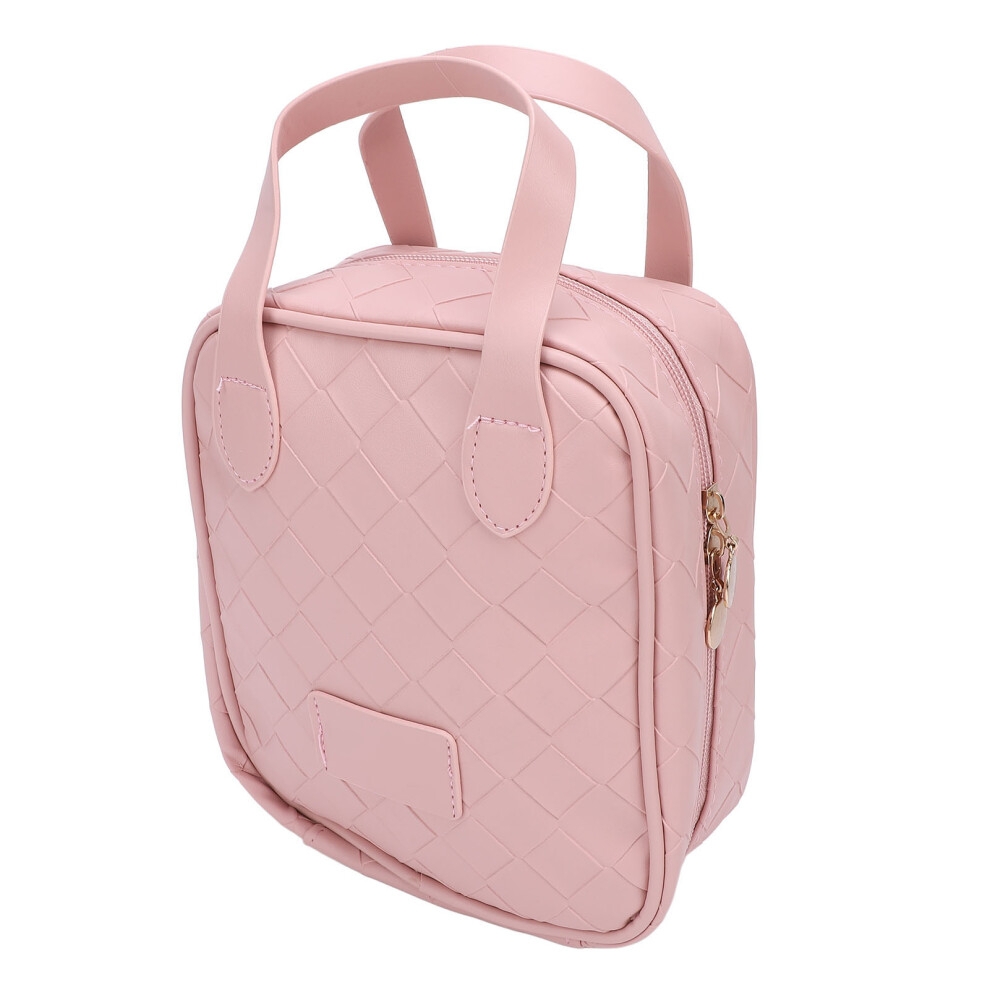 Pink Water-Resistant Travel Makeup Bag With Divider Â 17X8x19cm