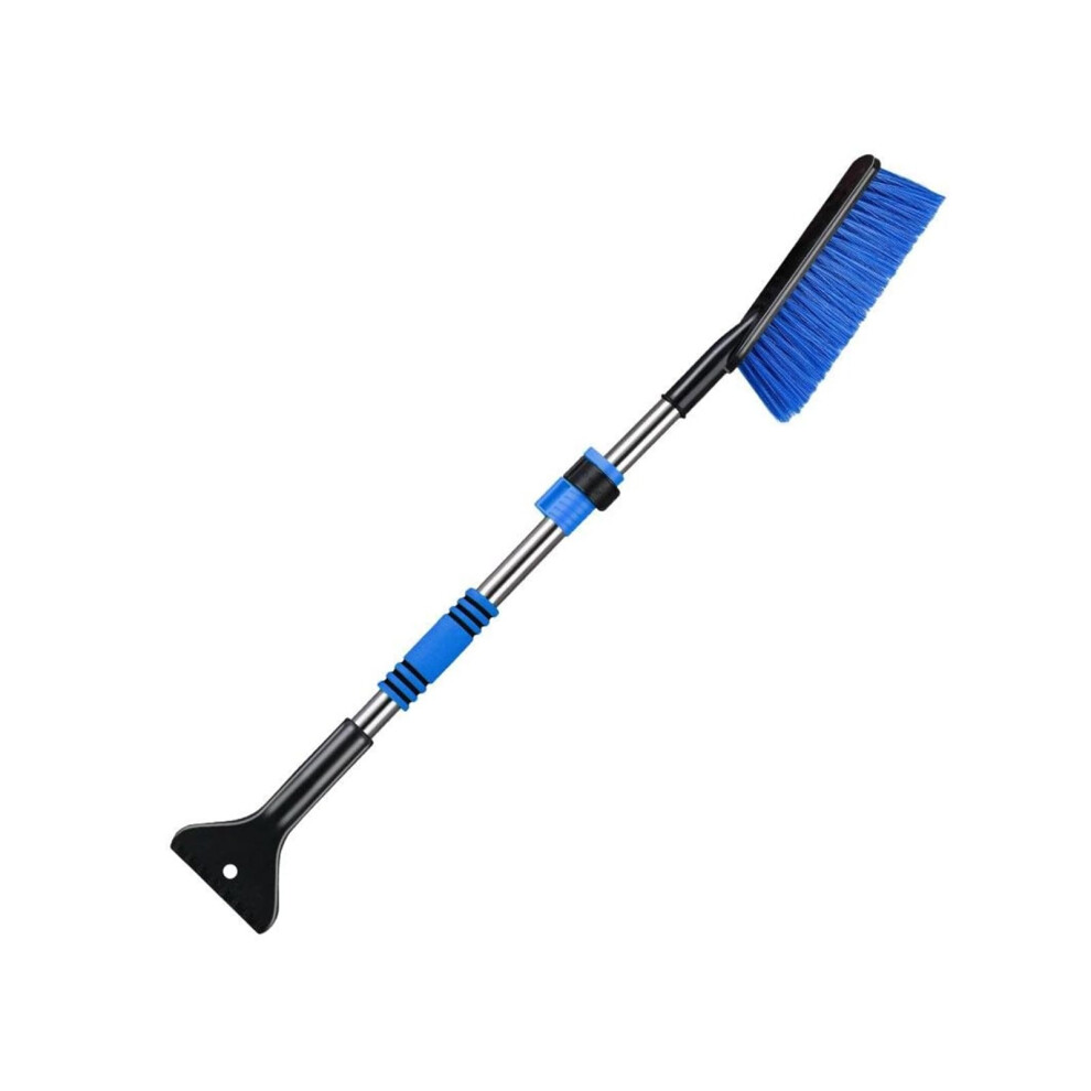 3In1 Extendable Car Snow Shovel And Snow Brush With Ice Scraper, Detachable Telescoping Handle, Blue 9092120620696