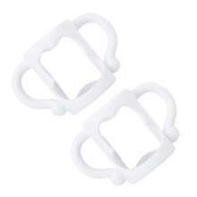 2pcs Silicone Baby Bottle Handles for Newborn, Ergonomic Comfort Grip, Fits Most Bottle Sizes